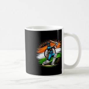 Indischer Flagge Cricket Liebhaber Fan Indien Stol Kaffeetasse