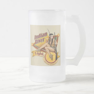 Indischer Fluss Mattglas Bierglas