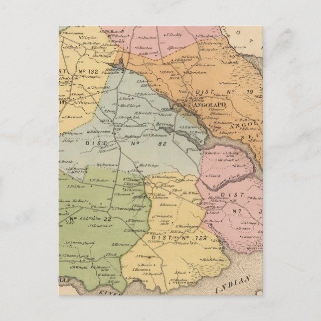 Indischer Fluss Postkarte (Vorderseite)