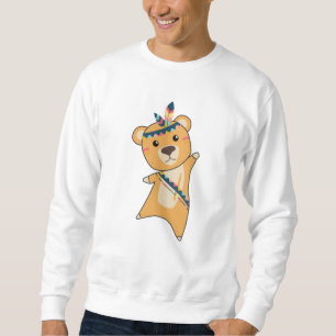 Indischer Gelbbbär, der Teddy Feather Niedlich Sweatshirt