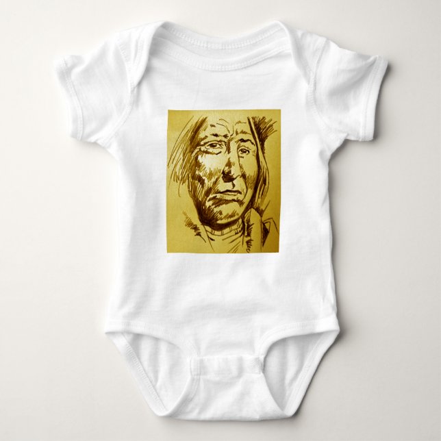 Indischer Generalstabschreiber Baby Strampler (Vorderseite)
