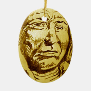 Indischer Generalstabschreiber Keramikornament