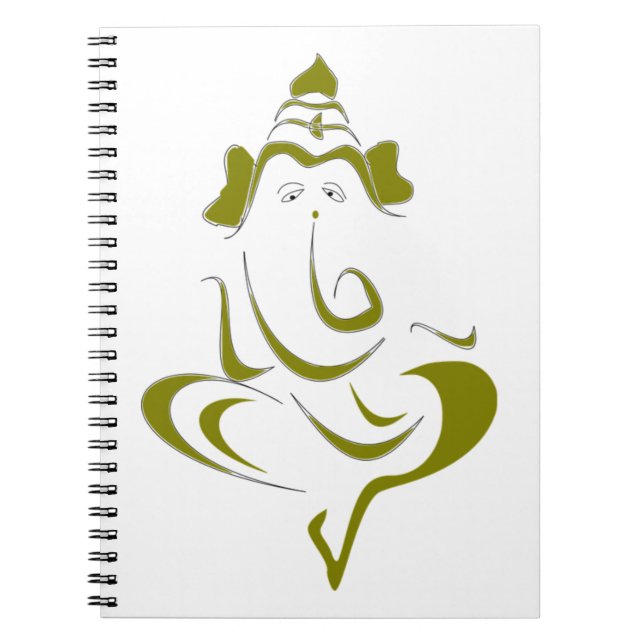 Indischer Gott Ganesha Notizblock (Vorderseite)