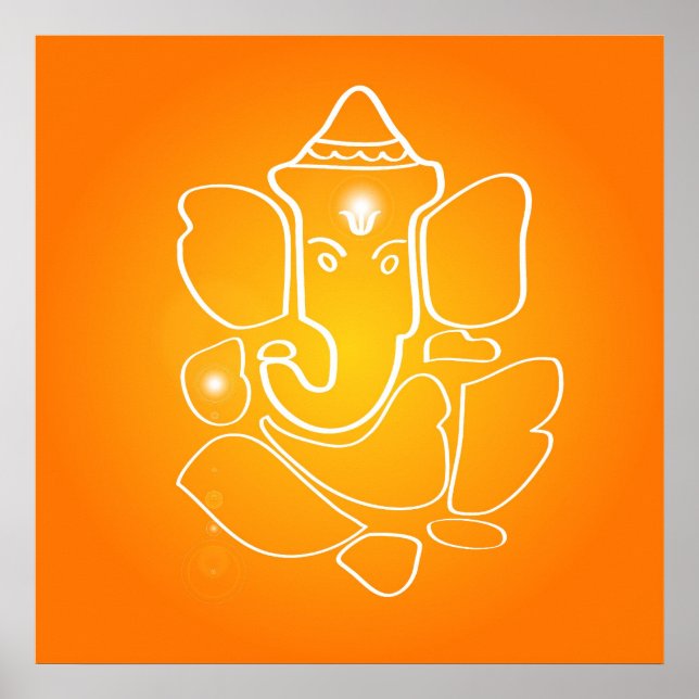 Indischer Gott Ganesha - Poster (Vorne)