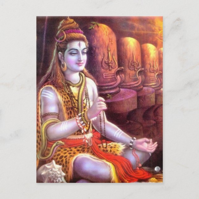 indischer Gott Postkarte (Vorderseite)