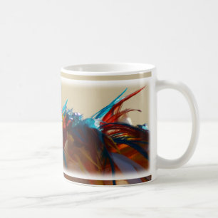 Indischer Headdress versieht Tasse mit Federn