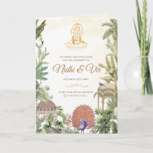 Indischer Hochzeitführer & Hindu-Zeremonie-Program Programm