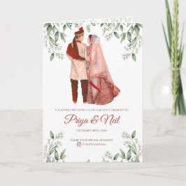 Indischer Hochzeitsführer als Gujarati-Hochzeitspr Programm