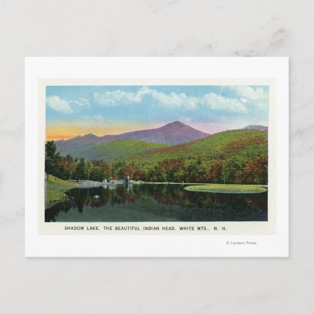 Indischer Kopf und Shadow Lake View Postkarte (Vorderseite)