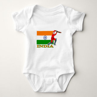 Indischer Kricket-Spieler Baby Strampler