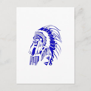 Indischer Krieger #4 Postkarte