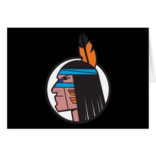 Indischer Kriegers-Kopf (Vorderseite (Horizontal))