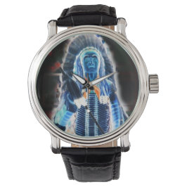 Indischer Leiter gedruckter digitaler Kunstdruckuh Armbanduhr
