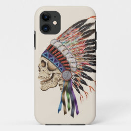 Indischer Leiter-Schädel iphone 5 Fall iPhone 11 Hülle