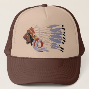Indischer Leiter Sioux Truckerkappe