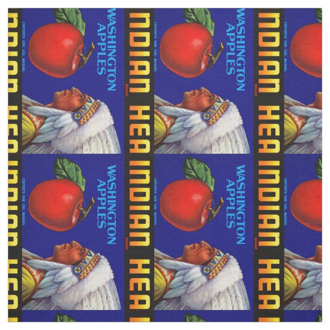 Indischer Leiter Washington Äpfel Stoff (Muster)