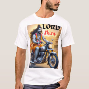 Indischer Lord von Shiva gedruckter T - Shirt