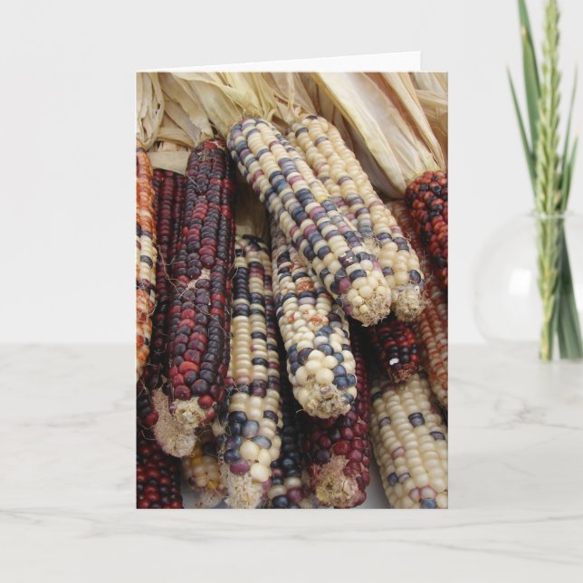 Indischer Mais Karte (Vorderseite)
