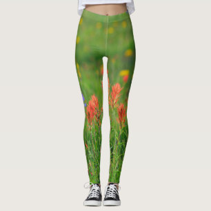 Indischer Malerpinsel-Wildblumen Leggings