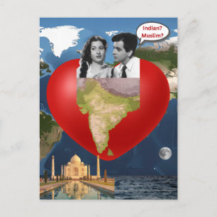 Indischer Muslim Postkarte
