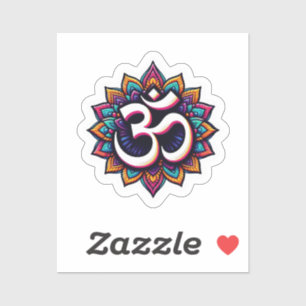 Indischer Om-Medizin-Symbol-Aufkleber Aufkleber