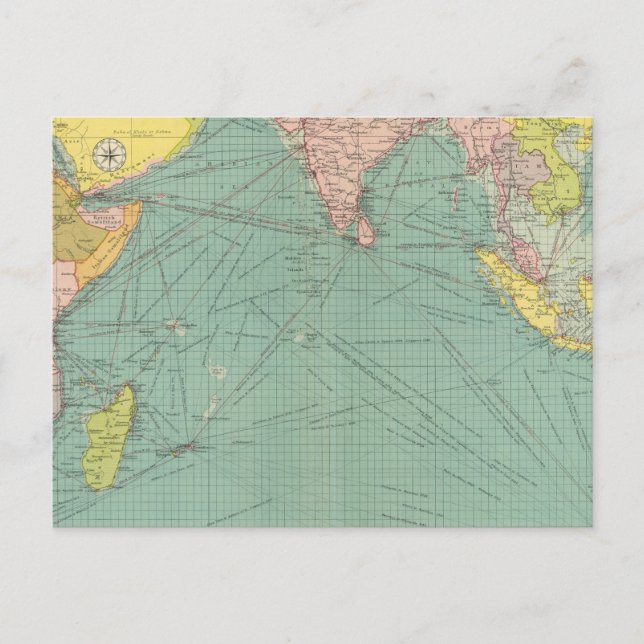 Indischer Ozean 3 Postkarte (Vorderseite)