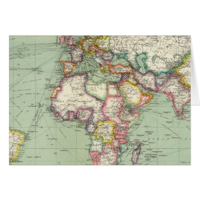 Indischer Ozean, Atlantik (Vorderseite (Horizontal))