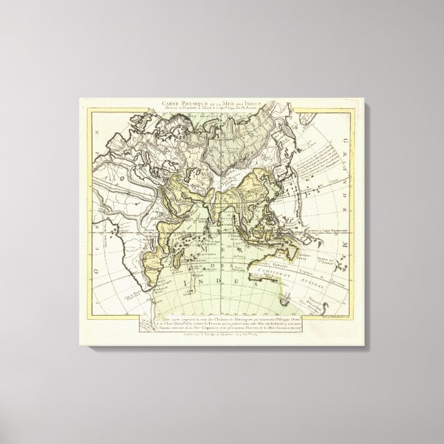 Indischer Ozean Leinwanddruck (Vorderseite)