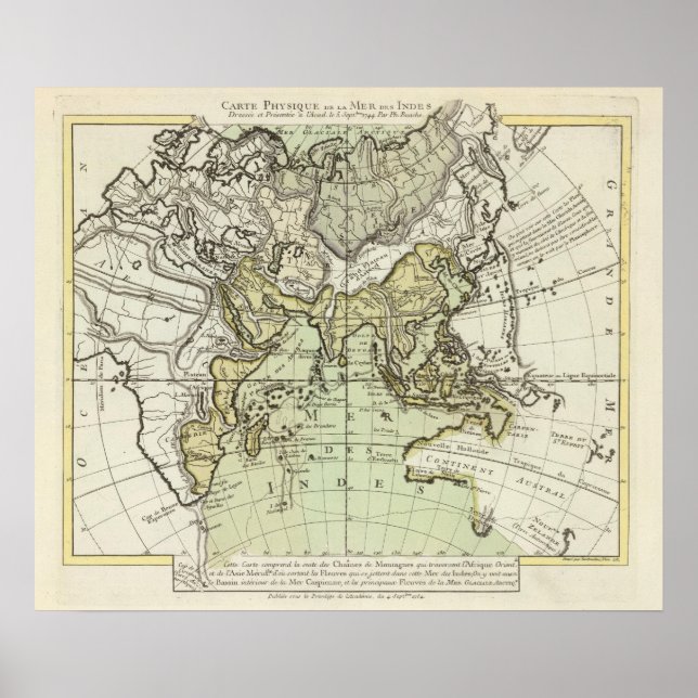 Indischer Ozean Poster (Vorne)