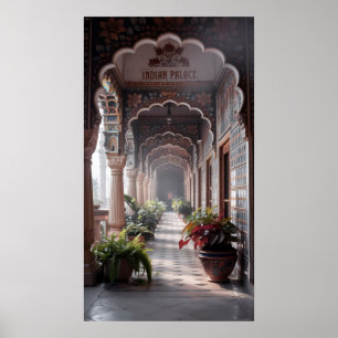 Indischer Palast Poster
