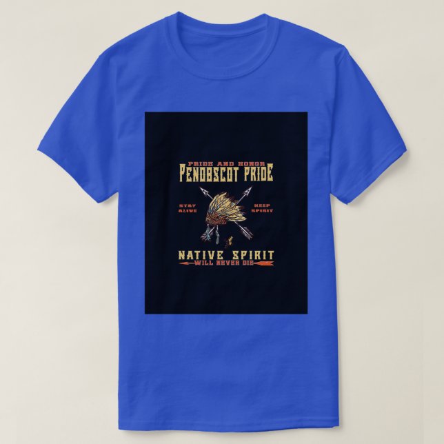 Indischer Penobscot-Stolz Graphic  T-Shirt (Design vorne)