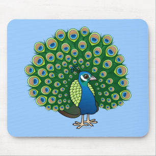 Indischer Pfau Mousepad