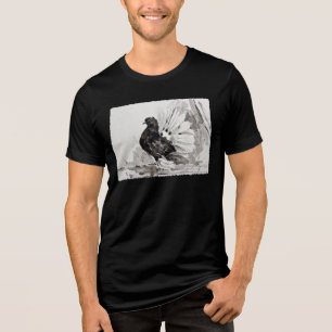 Indischer Pfauentaube Henne Tri-Blend Shirt