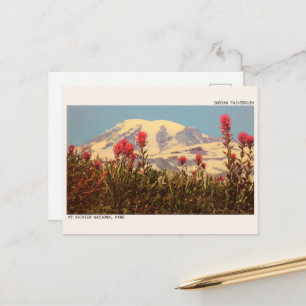 INDISCHER PINSEL, Mt Rainer Nationalpark-Geschenke Postkarte