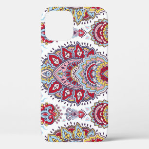 Indischer Pisley mit Blumen, ethnische Medaille. Case-Mate iPhone Hülle