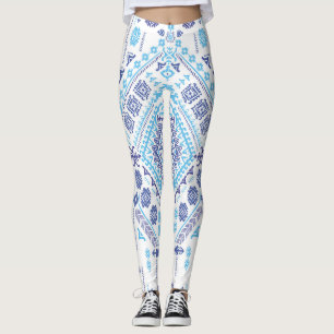Indischer Pisley Teppich, ethnische Mandala Muster Leggings