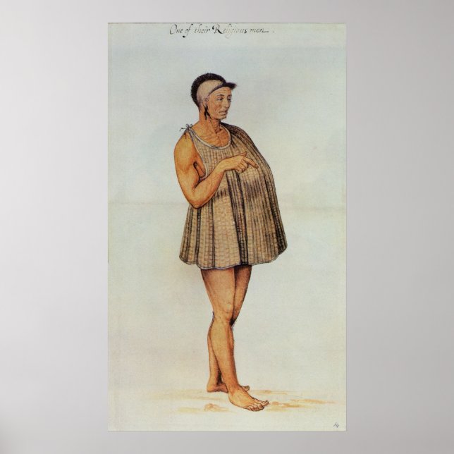 Indischer Priester Poster (Vorne)