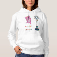 Indischer Rosa Bären Sticker Set Bär Dreamcatcher