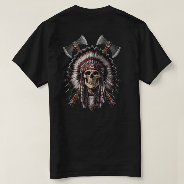 Indischer Schäferhauptquartier T-Shirt (Design Rückseite)