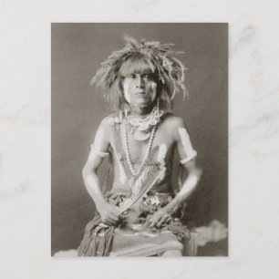 Indischer Schlangenpriester, 1910 Postkarte