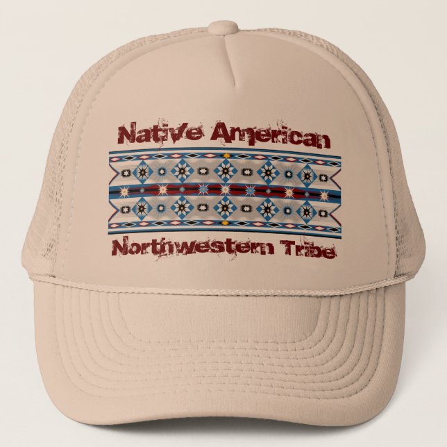 Indischer Sioux Hat Truckerkappe (Vorderseite)