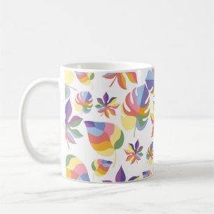 Indischer Sommer Herbst Mit Farbenfrohen Blättern Kaffeetasse