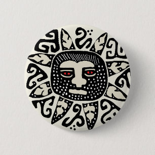 Indischer Sonnengeist Button
