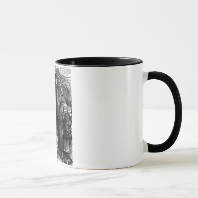 Indischer Stamm Kaffee-Tasse Tasse (Rechts)