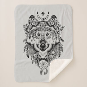 Indischer Stammes- Wolf Sherpadecke