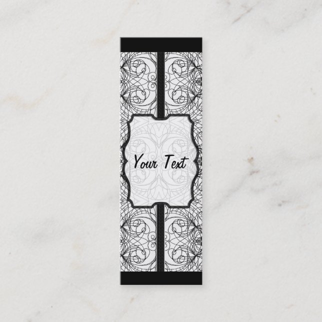 Indischer Stil mit Lesezeichen Business Card Mini Visitenkarte (Vorderseite)