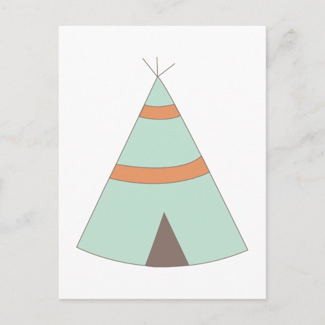 Indischer Teepee Postkarte (Vorderseite)