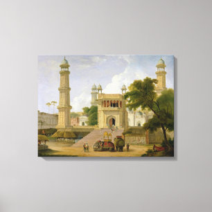 Indischer Tempel, angeblich die Moschee von Abo-ul Leinwanddruck