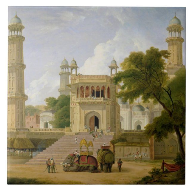 Indischer Tempel, sagte, die Moschee von Fliese (Vorderseite)