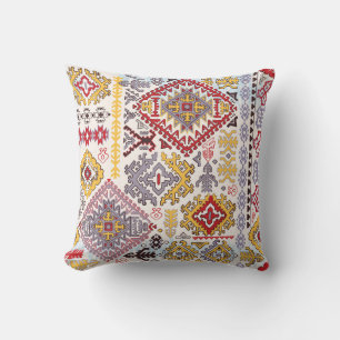 Indischer Teppich, Paisley Mandala, Yoga Kissen